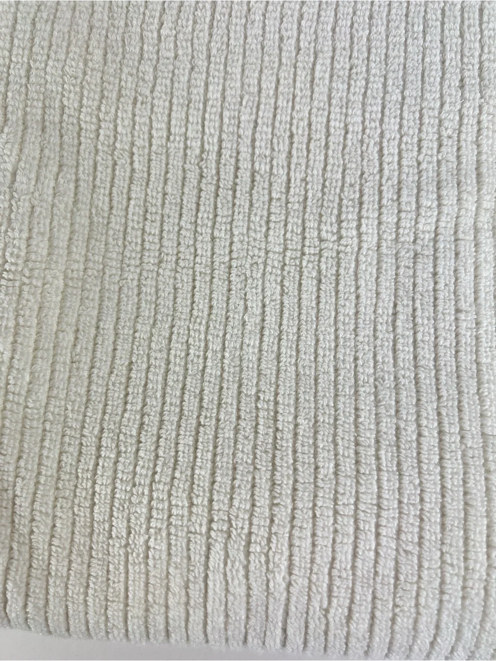 Hotel Balfour BathTowel Set White Tan Stripe Fringe Soft Turkish Cotton 6 Pc NEW